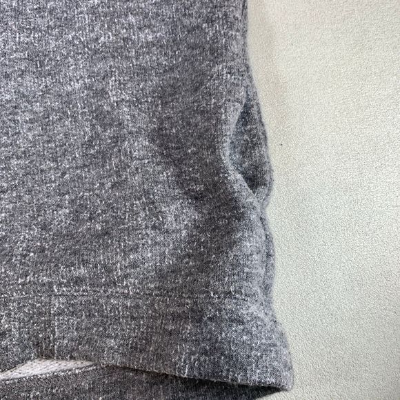 J Crew Brushed Wool Funnel Neck Sweatshirt Gray Size large Pockets - Picture 4 of 10